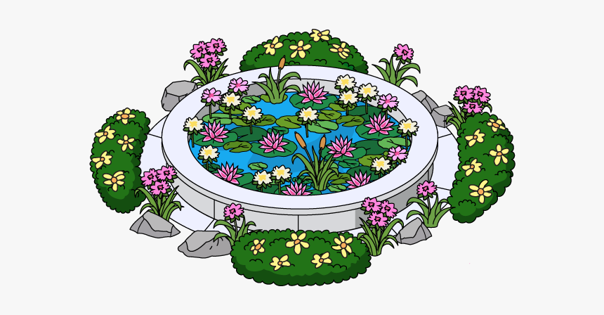 Tmp Decoration Lotuspond@4x-248038520 - Illustration, HD Png Download, Free Download
