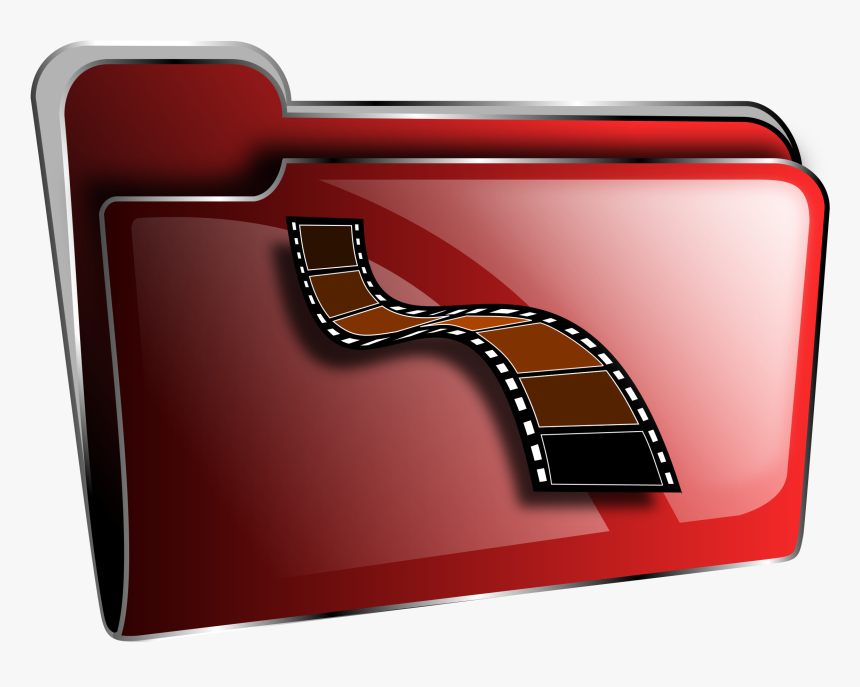 Clipart - Movies Folder Icon Png, Transparent Png, Free Download