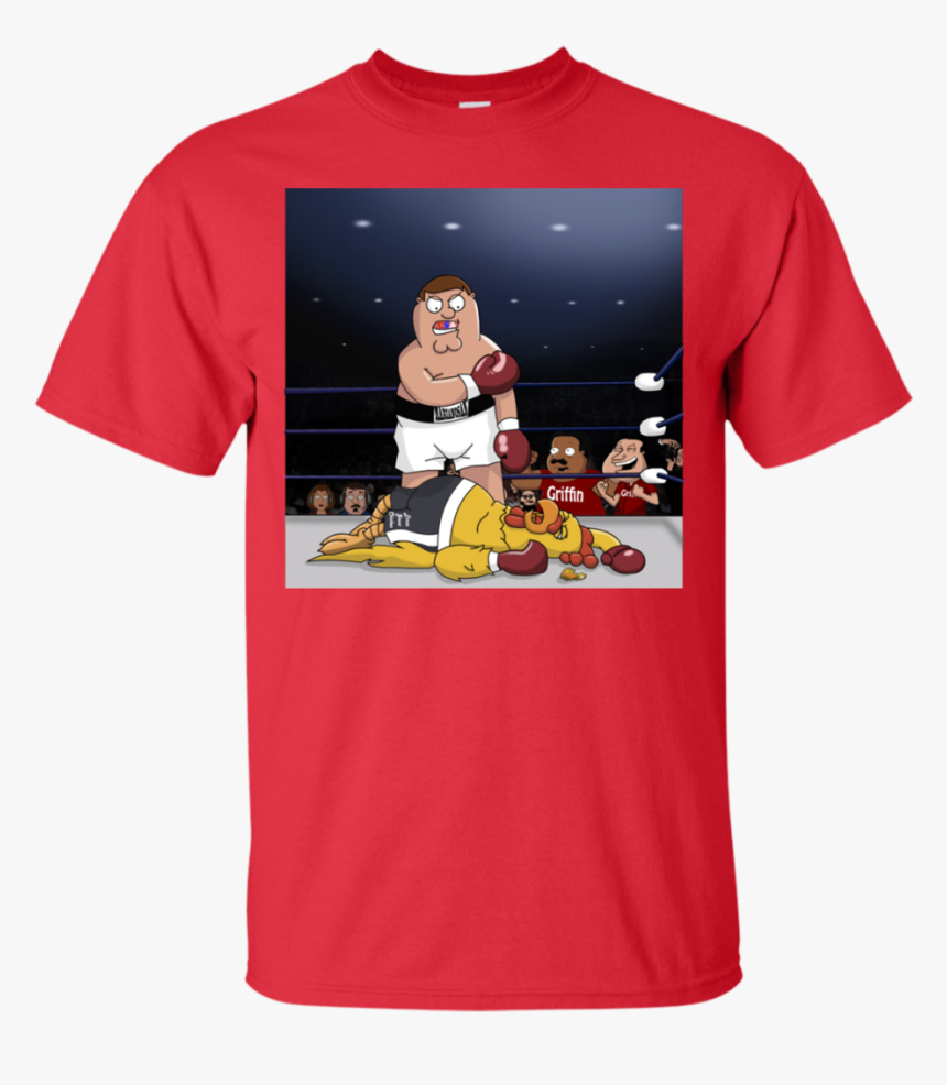 Peter Ali Vs Giant Chicken Liston Peter Griffin T Shirt - T-shirt, HD Png Download, Free Download
