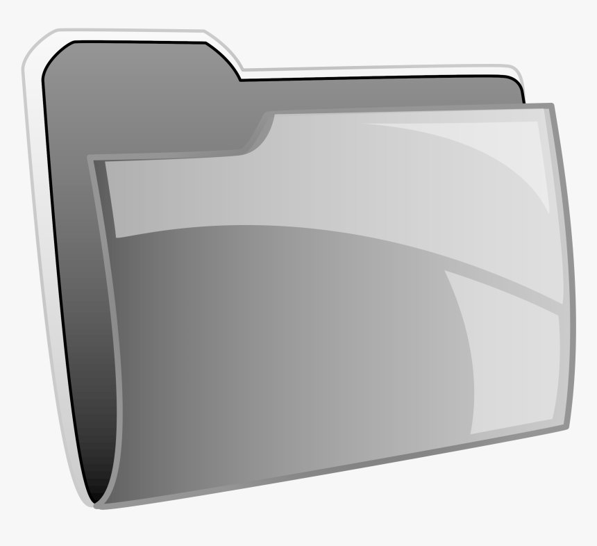 This Free Icons Png Design Of Black Folder , Png Download, Transparent Png, Free Download