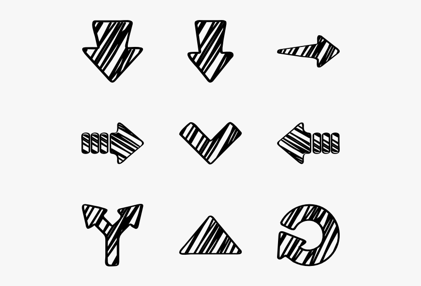 Sketched Arrows - Sketch Icons Png, Transparent Png, Free Download