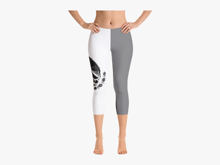 Mexico Flag Leggings - Capri Leggings White, HD Png Download, Free Download