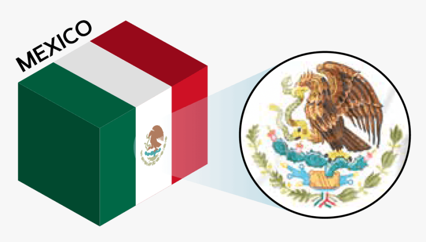 Mexico Flag Colors And Symbol - Eagle From Mexican Flag, HD Png Download, Free Download