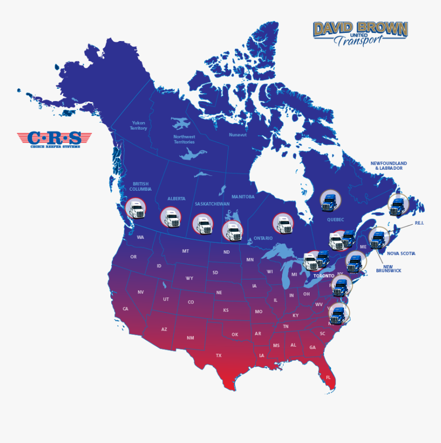 Food Transport Service Map - Canada Winter Average Temperature, HD Png Download, Free Download