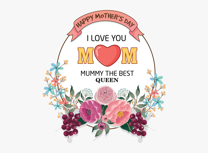 Mother Flowers Decoration Label - ของ ตกแต่ง วัน แม่, HD Png Download, Free Download