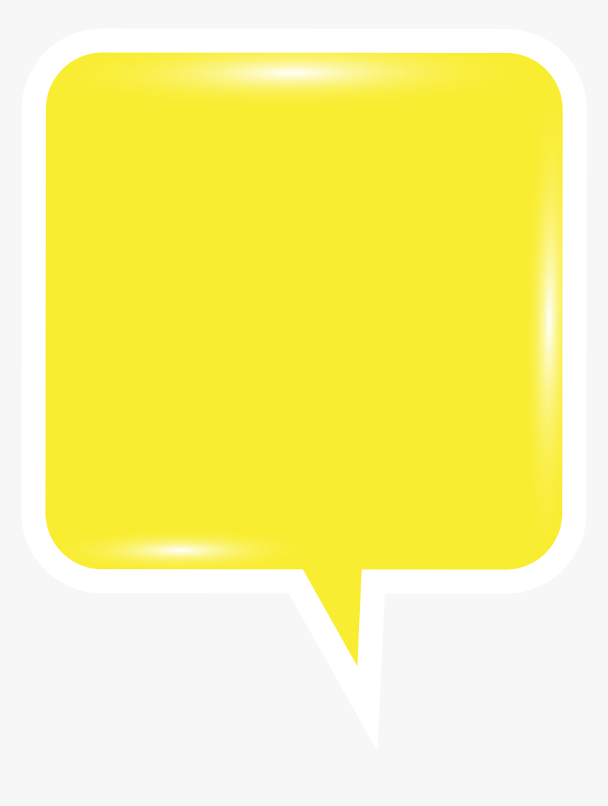 Yellow Speech Bubble Png, Transparent Png, Free Download