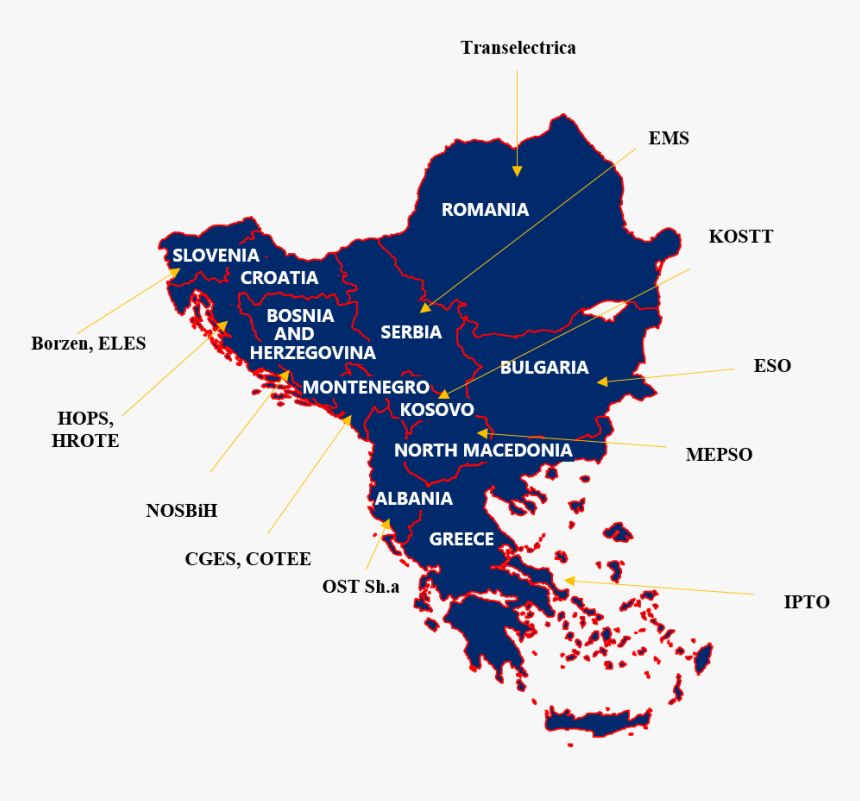 Slovenia Croatia Serbia Map, HD Png Download, Free Download