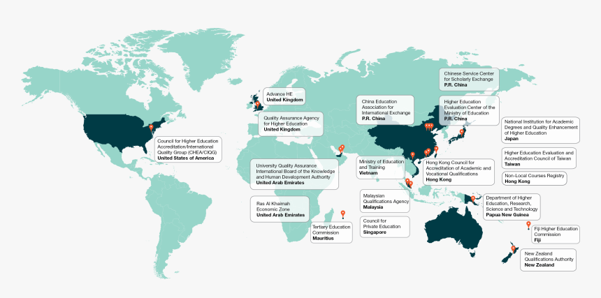 Map Of The World Showing Countries With Which Teqsa - World Map, HD Png Download, Free Download