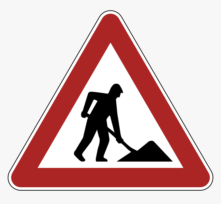 Sign With Pedestrians Crossing Road, HD Png Download, Free Download