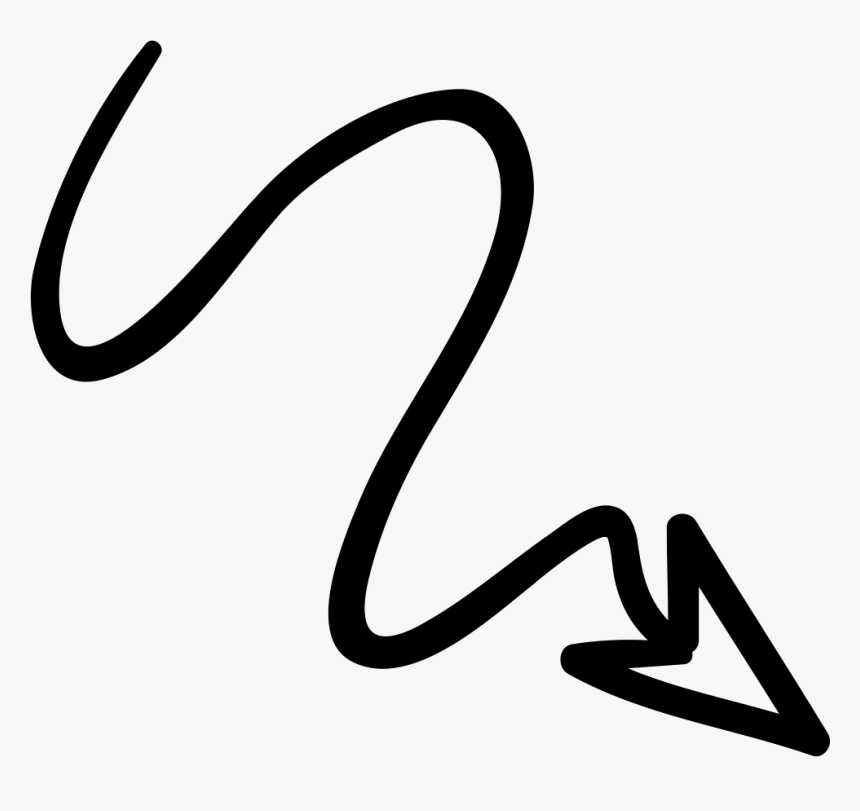 Arrow With Scribble - Scribble Arrow Png, Transparent Png, Free Download