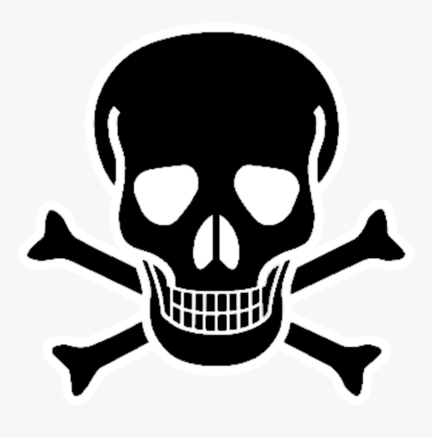 Skull And Crossbones Red Skull Skull And Bones - Transparent Skull And Crossbones, HD Png Download, Free Download