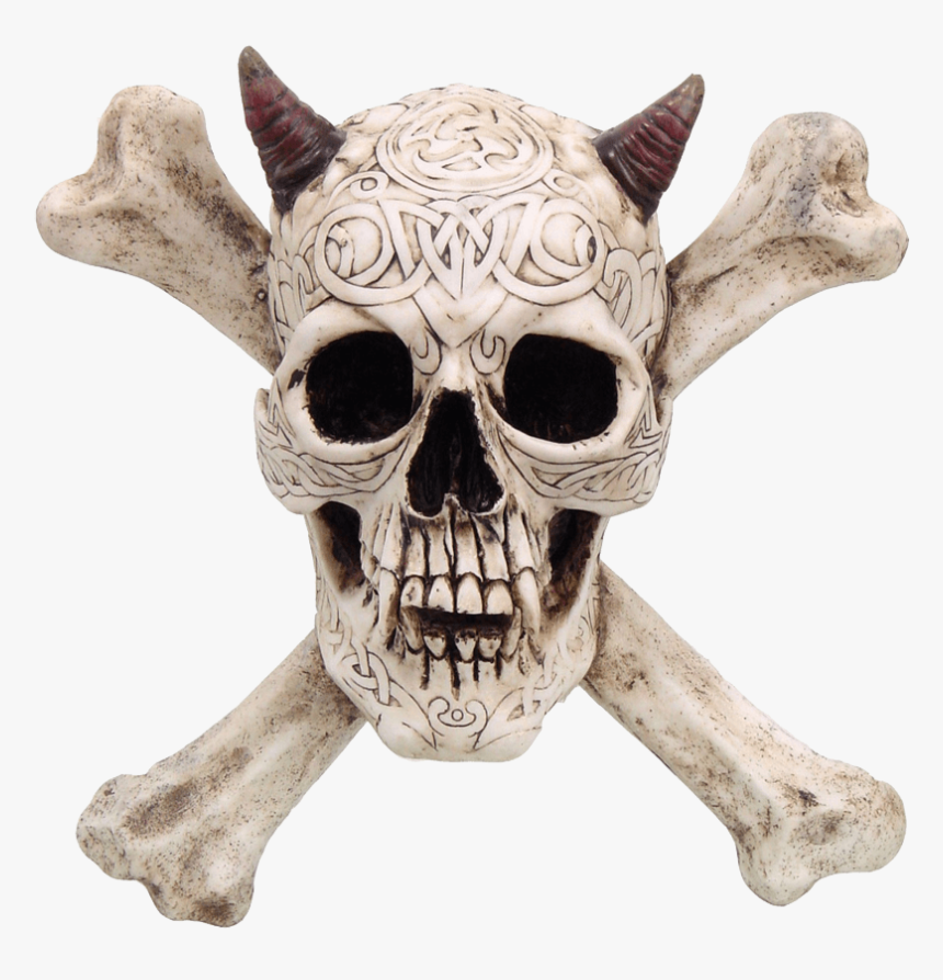 Devil Skull And Crossbones Plaque - Đầu Lâu Xương Chéo, HD Png Download, Free Download