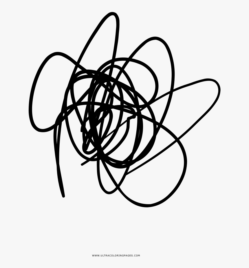 Scribble Coloring Page - Design Elements Pen, HD Png Download, Free Download
