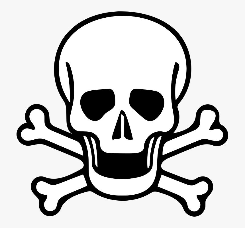 Halloween Skull Designs - Skull And Crossbones, HD Png Download, Free Download