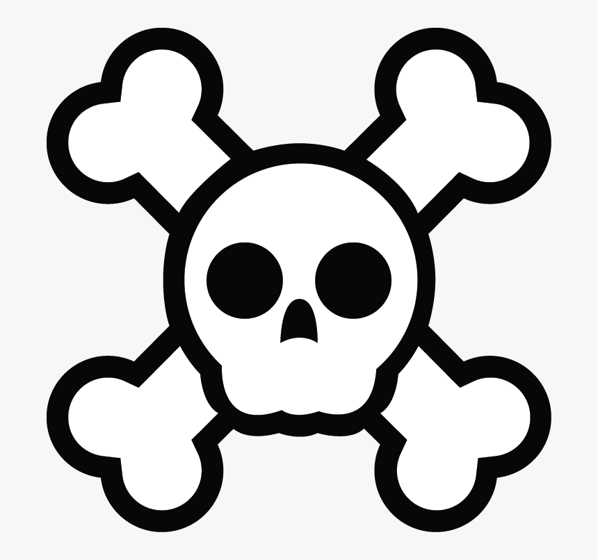 Cute Skull And Crossbones , Png Download - Cute Skull And Crossbones, Transparent Png, Free Download