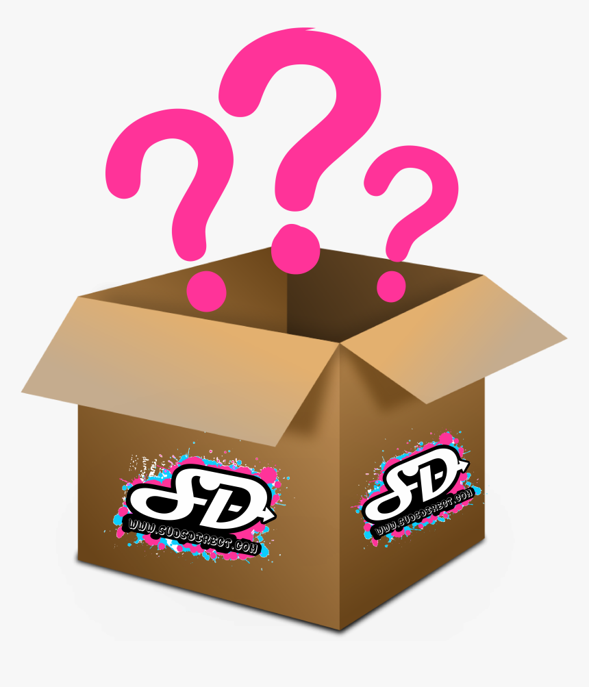 Wooden Mystery Box With Question Marks - Cardboard Box Transparent Background, HD Png Download, Free Download