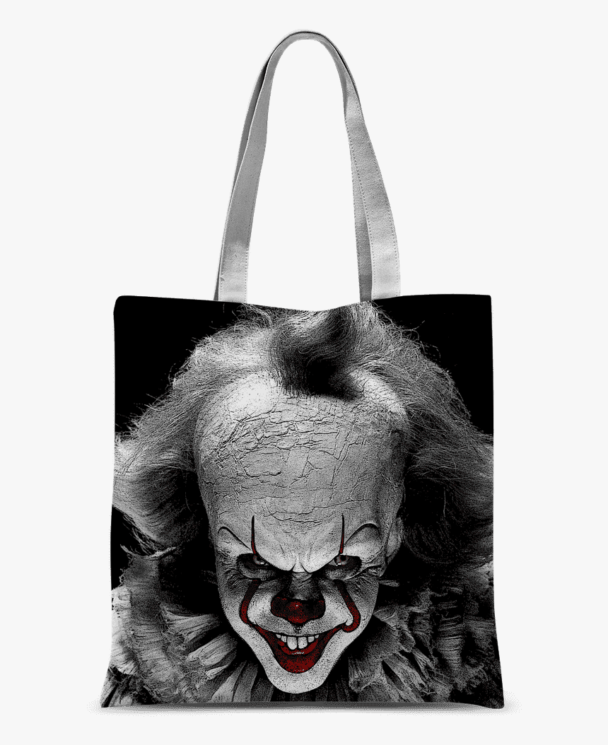 Pennywise Face ﻿classic Sublimation Tote Bag - Pennywise Black And White, HD Png Download, Free Download