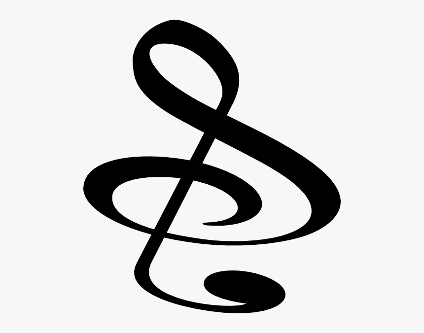 Treble Clef As An S, HD Png Download, Free Download