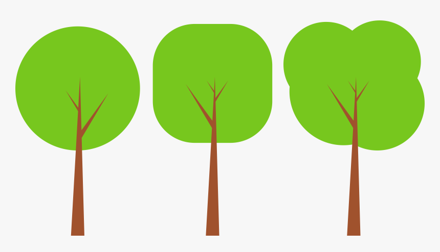 Plant,leaf,tree - Flat Tree Vector Png, Transparent Png, Free Download