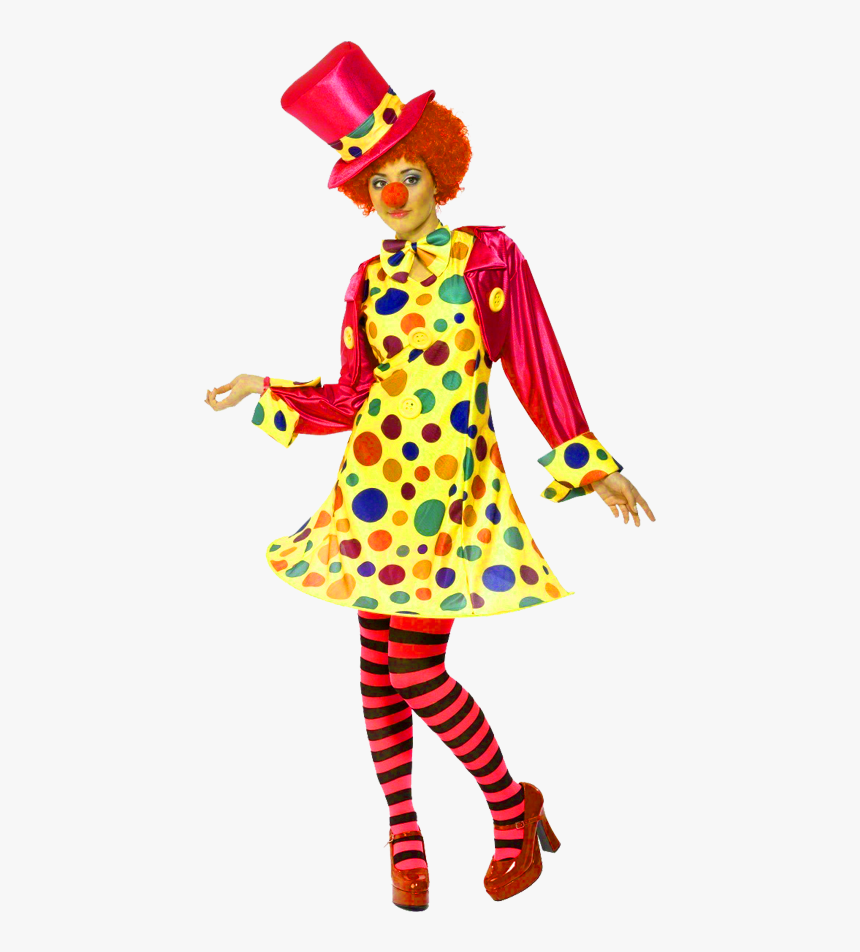 Clown Png - Ladies Clown Fancy Dress, Transparent Png, Free Download
