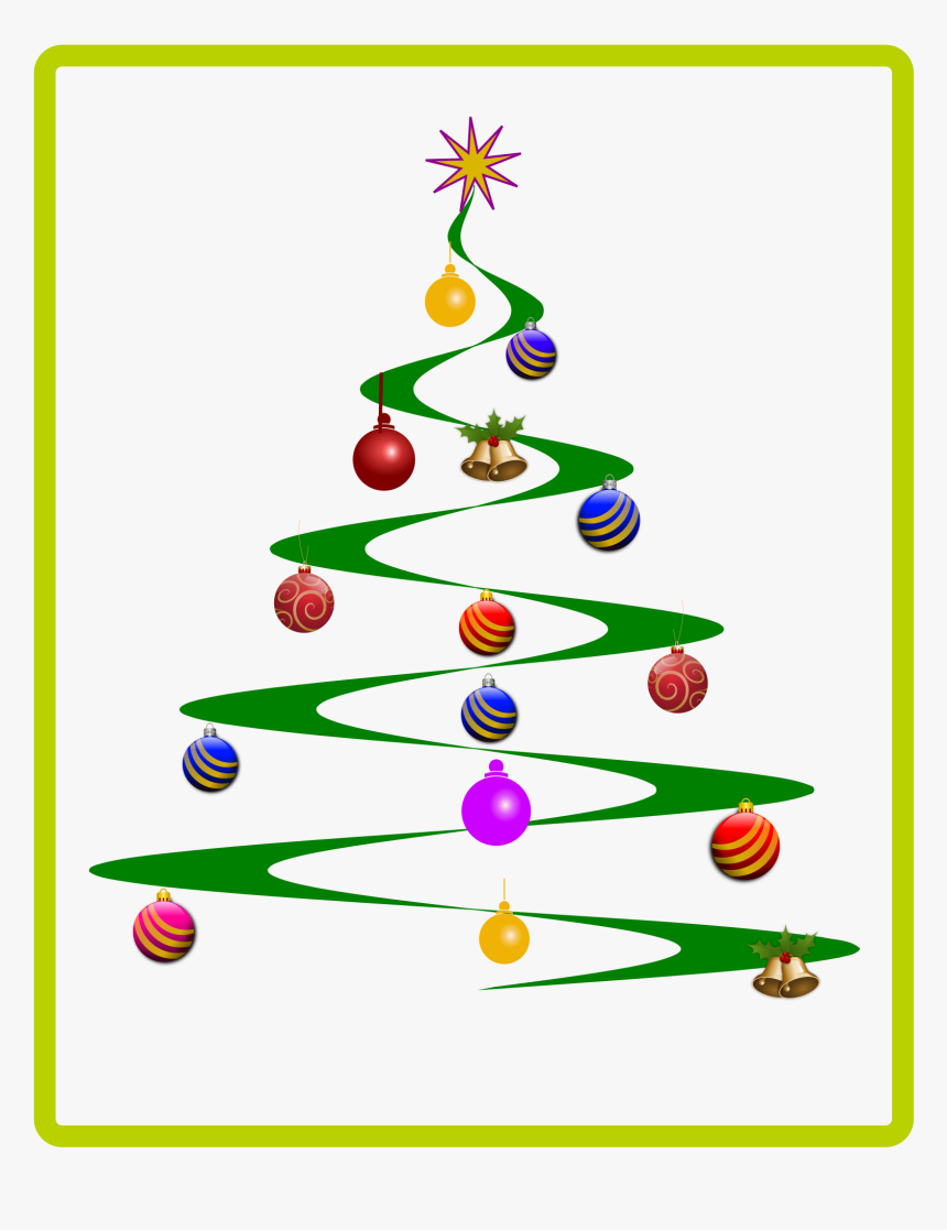 Helix Christmas Tree Vector - Christmas Tree Clipart Vector, HD Png Download, Free Download