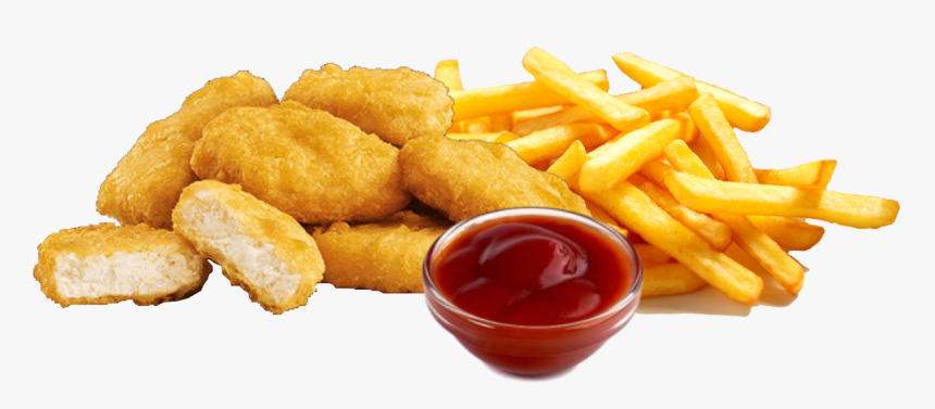 Chicken Nuggets And French Fries, HD Png Download, Free Download