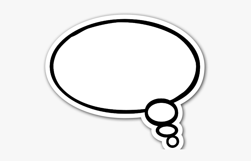 A Thinking Speech Bubble Sticker - Conversation Balloon, HD Png Download, Free Download