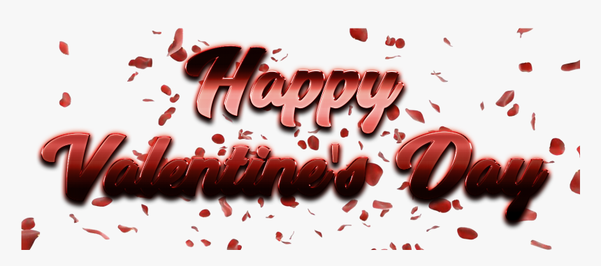 Happy Valentines Day Png Transparent Image - Calligraphy, Png Download, Free Download