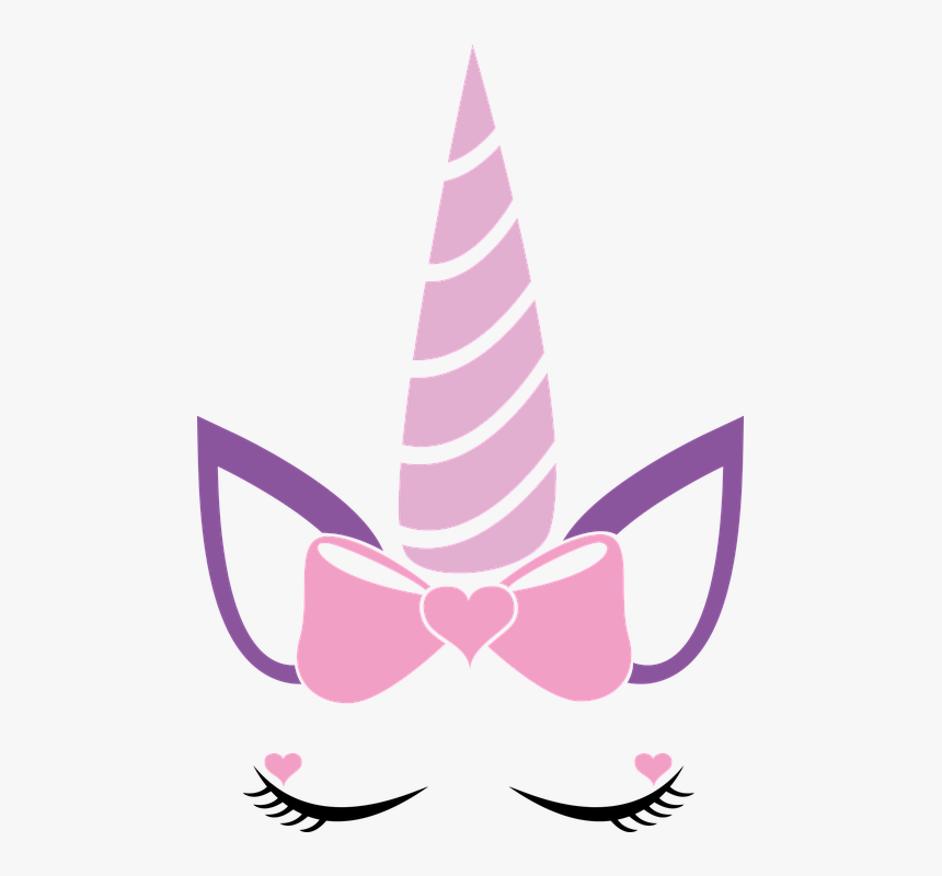 Unicorn, Horn, Bow, Fantasy, Animal, Magic, Cute - Unicorn Svg File Free, HD Png Download, Free Download
