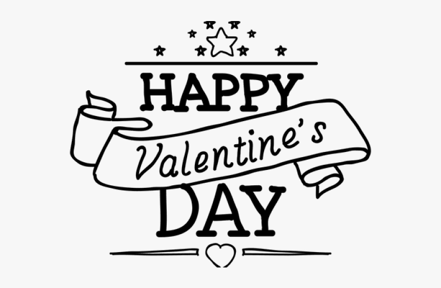 Happy Valentine’s Day Png Transparent Images - Calligraphy, Png Download, Free Download