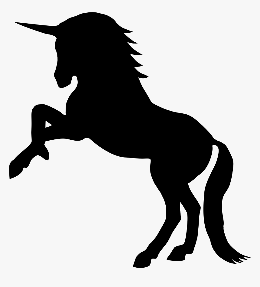 Horse Unicorn Silhouette Clip Art - Unicorn Silhouette Png, Transparent Png, Free Download