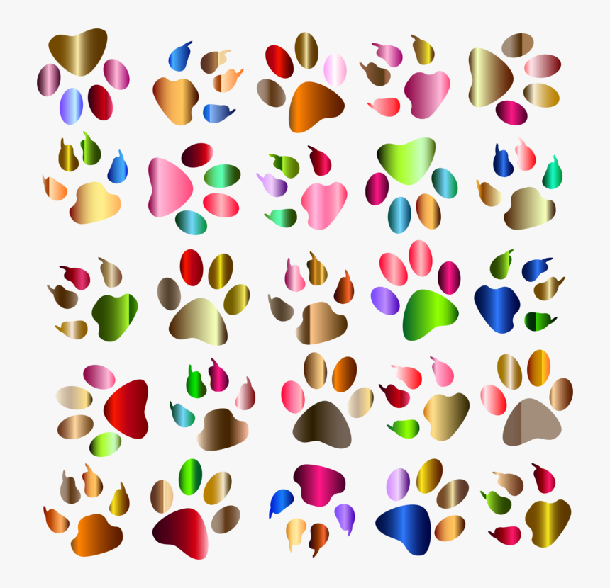 Heart,petal,paw - Free Dog Paw Background Clip Art, HD Png Download, Free Download