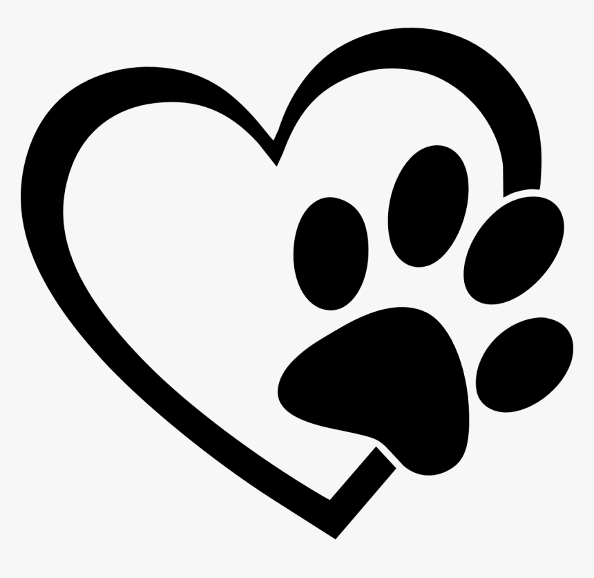 Heart With Paw Transparent, HD Png Download, Free Download