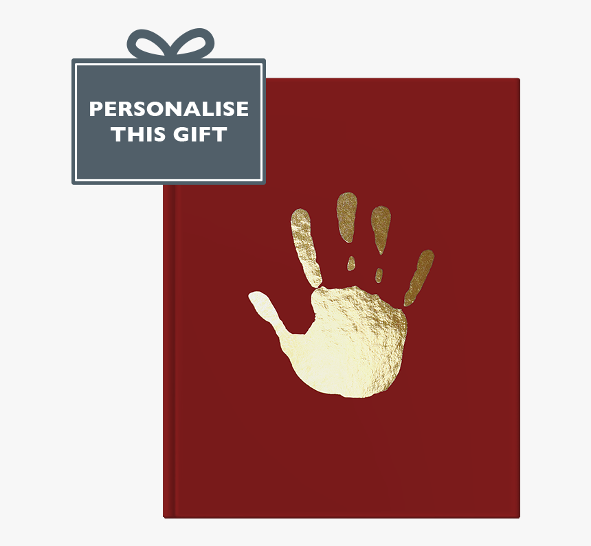 Personalised Foil Blocked Handprint Notebook - Sign, HD Png Download, Free Download