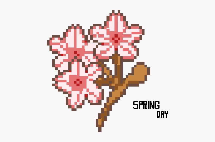 Cherry Blossom Tree Pixel Art, HD Png Download, Free Download