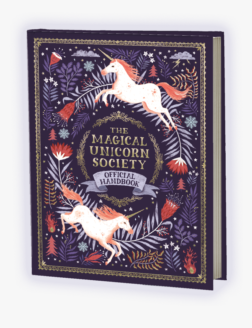 Magical Unicorn 3d Book - Magical Unicorn Society Handbook, HD Png Download, Free Download