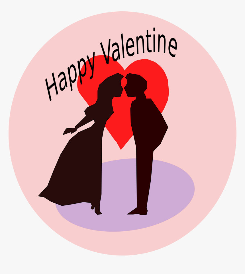 Moving Clipart Happy Valentines Day - Happy Valentine Day Kiss, HD Png Download, Free Download