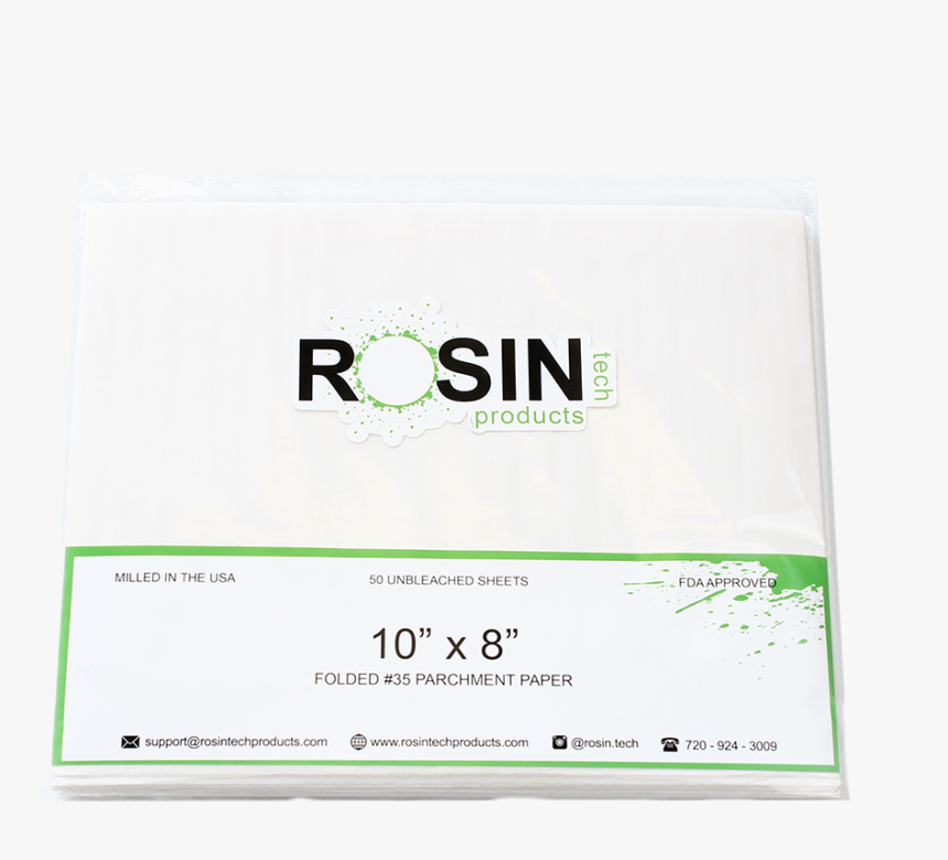 Rosin Tech Products Pre Folded Parchment Paper 10 Inch - Paper, HD Png Download, Free Download