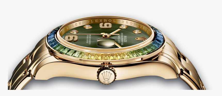 Rolex Png High-quality Image - Gold Diamond Rolex Watches For Men, Transparent Png, Free Download