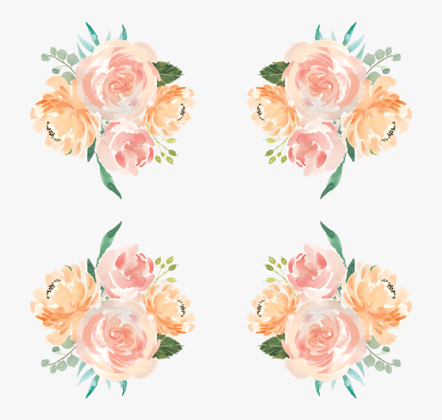 Transparent Peach Flowers Png - Garden Roses, Png Download, Free Download