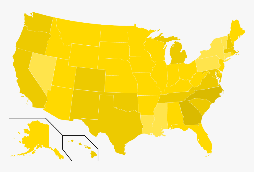 Libertarian Party Presidential Election Results, 2000, - Us Governors Map 2008, HD Png Download, Free Download