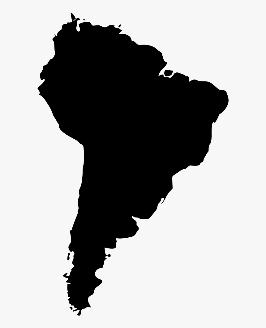 South America - South America Map Grey, HD Png Download, Free Download