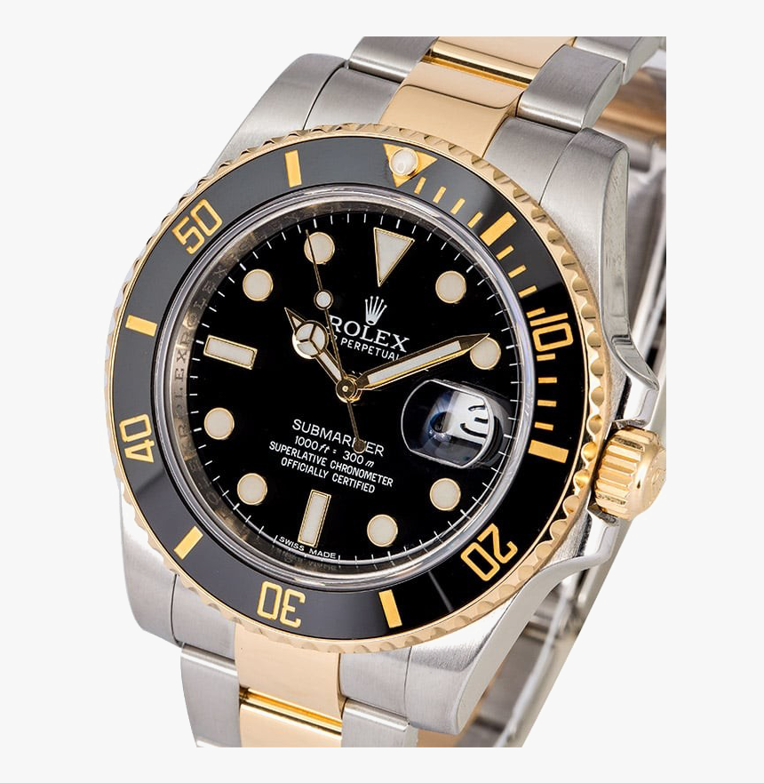 Rolex Png Background Image - Submariner Two Tone Diamond, Transparent Png, Free Download