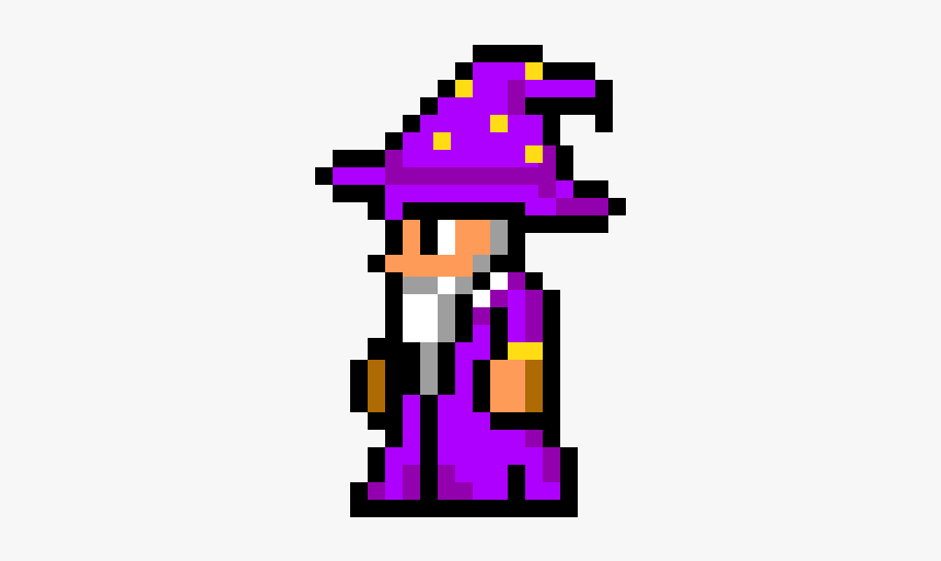 Terraria Wizard Pixel Art, HD Png Download, Free Download