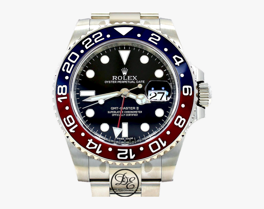 Rolex Oyster Perpetual Gmt-master Ii 18k White Gold - Rolex Gmt Green Dial, HD Png Download, Free Download