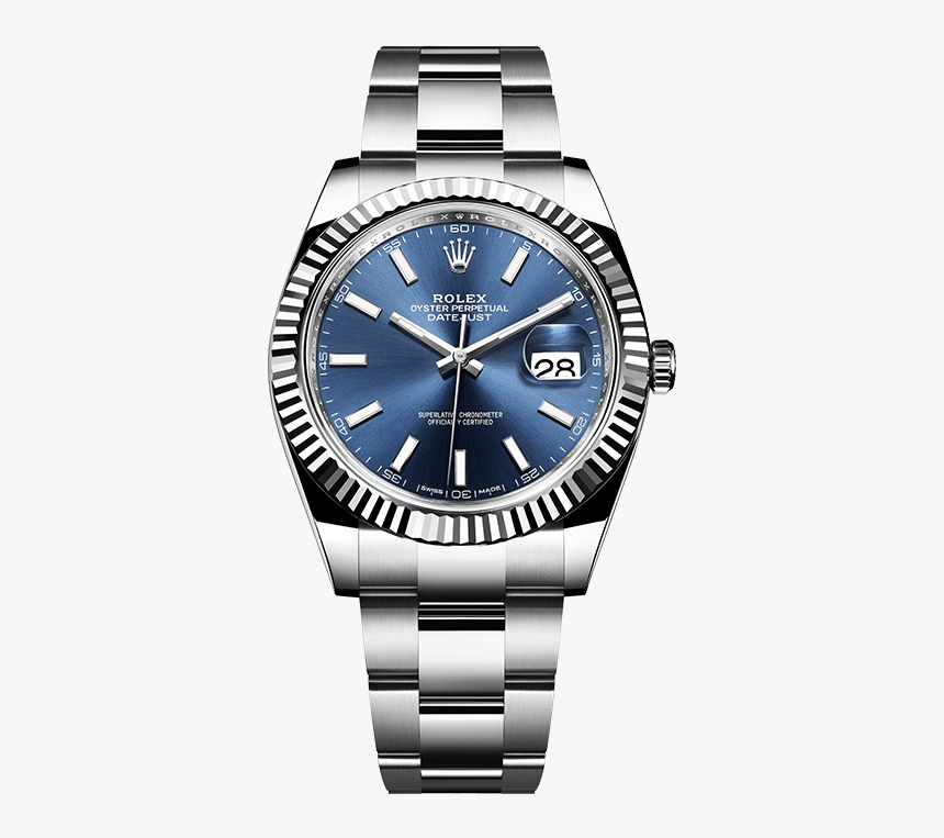 Rolex Datejust 41 Blue Dial, HD Png Download, Free Download
