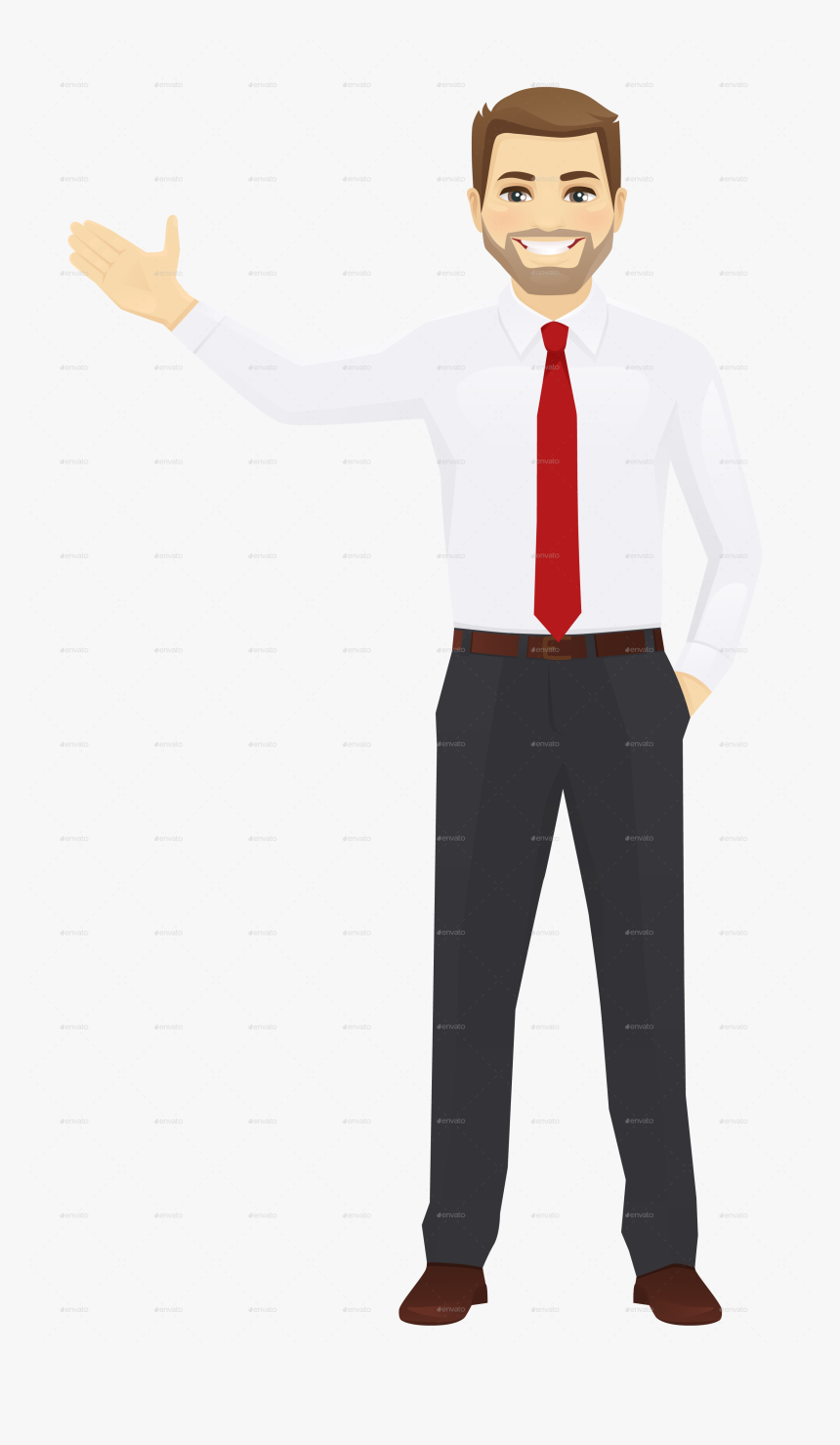Transparent Cartoon Character Png - Cartoon Businessman Transparent Background, Png Download, Free Download