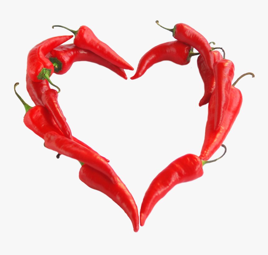 Chilli Heart Png - Love Hot Images Hd, Transparent Png, Free Download