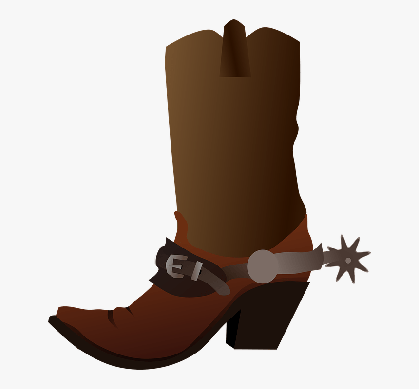 Cowboy Boot Shoe - Cowboy Boot Clip Art, HD Png Download, Free Download