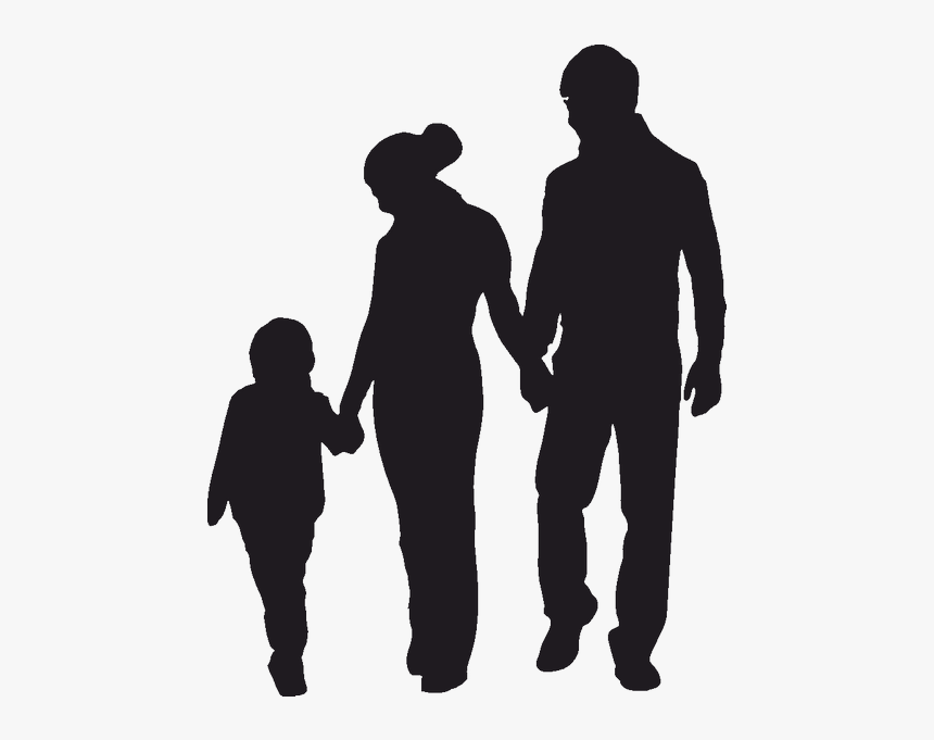 Parent Child Father Silhouette Clip Art Parents Silhouette Png Transparent Png Kindpng